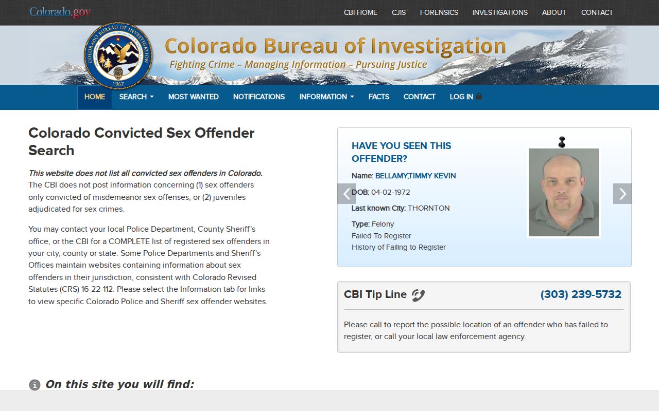 Parker residents directory reference to the Colorado public registry search route